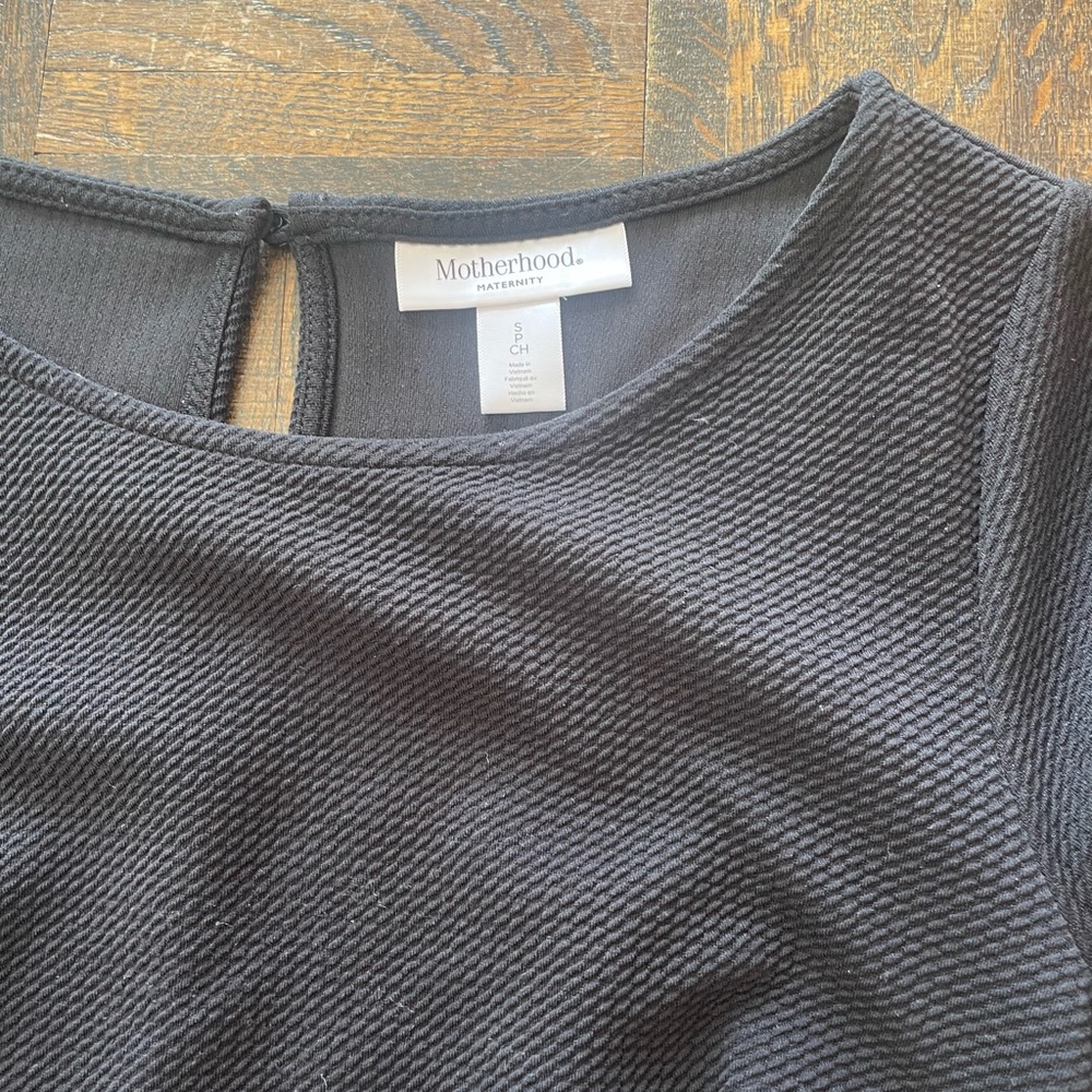 Elegant Maternity Black Business Dress